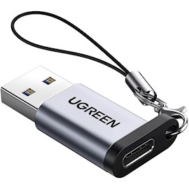 USB ადაპტერი UGREEN US276 (50533) USB3.0 to USB-C Type-C Adapter, Gray